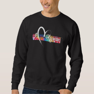 Sweatshirt Algérie Tie Dye Cool Vintage Inspiré