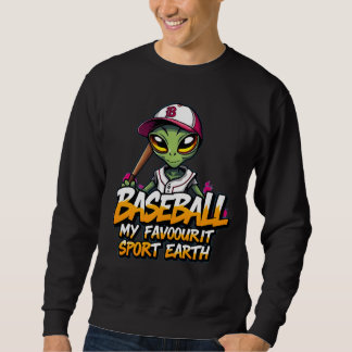 Sweatshirt alien de baseball style graffiti sport rue