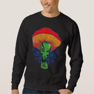 Sweatshirt Alien Tête De Champignons Pour Casquette Avec Mand