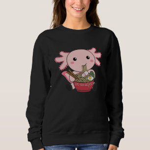 Sweatshirt Alimentation Axolotl Ramen Japonais Nourriture Kaw