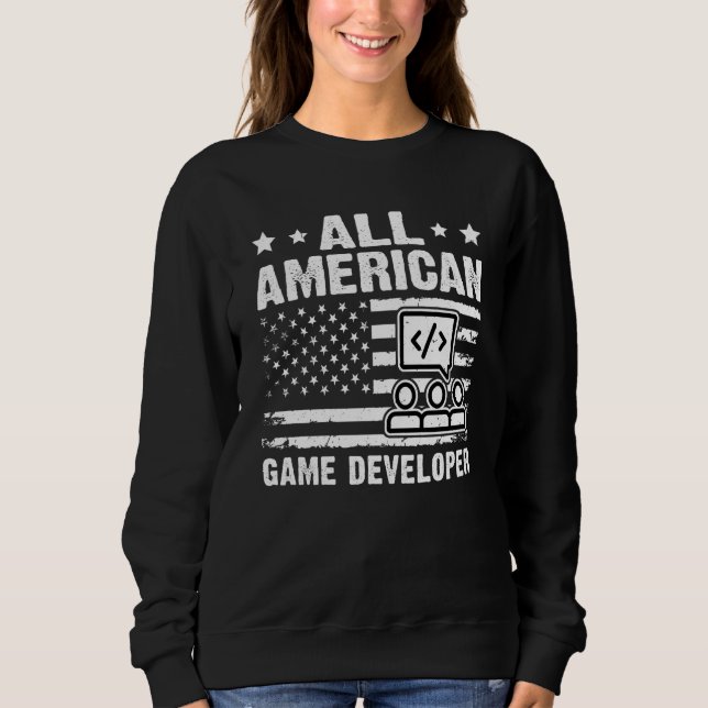 Sweatshirt All American Game Developer (Devant)