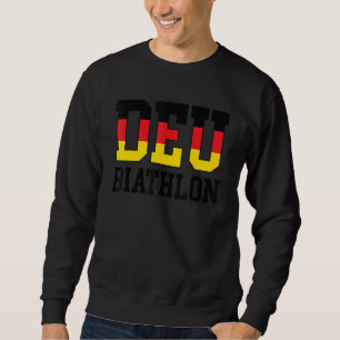 Sweatshirt Allemagne Drapeau Biathloniste Allemand Deu Biathl