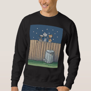 Sweatshirt Alley Cats sur une clôture