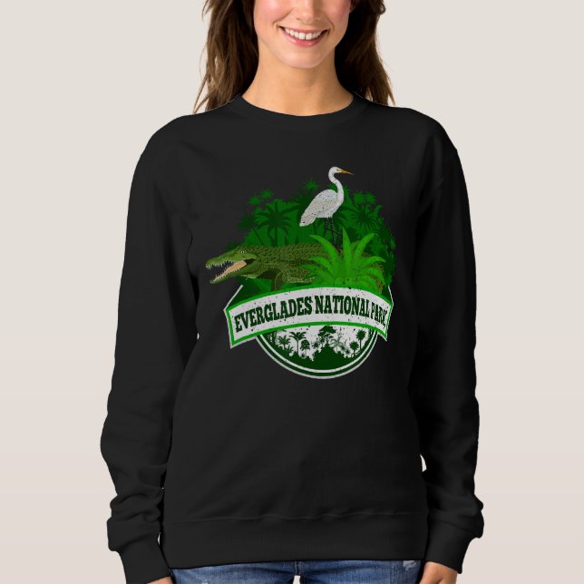 Sweatshirt Alligator d'Oiseaux et Floride des Everglades Nati (Devant)