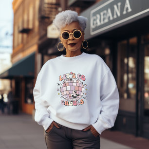 Sweatshirt Allons Gouls Joli bal Disco Rose Halloween