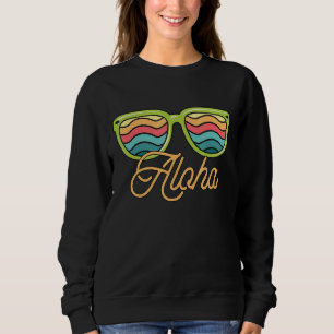 Sweatshirt Aloha Hawaii Hawaii Iles Hawaiiennes Lunettes de s
