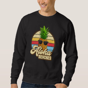 Sweatshirt Aloha Plages Ananas Lunettes de soleil Aloha Hawai