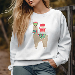 Sweatshirt Alpaca de Noël festif