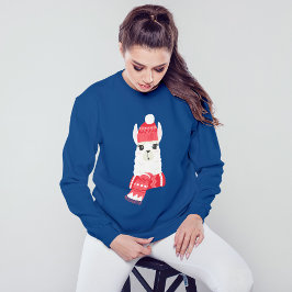 Sweatshirt Alpaca de Noël festif