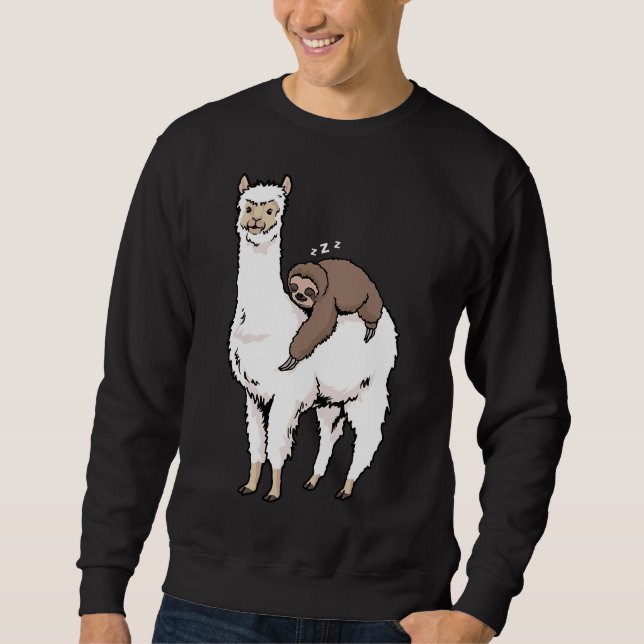 Sweatshirt Alpaca Funny Alpaca Loafers à fentes (Devant)