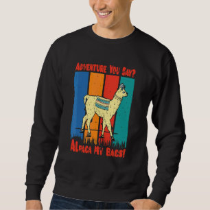 Sweatshirt Alpaca Lama Adventure