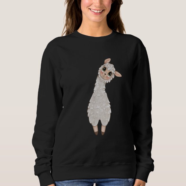 Sweatshirt alpaca llama animal (Devant)