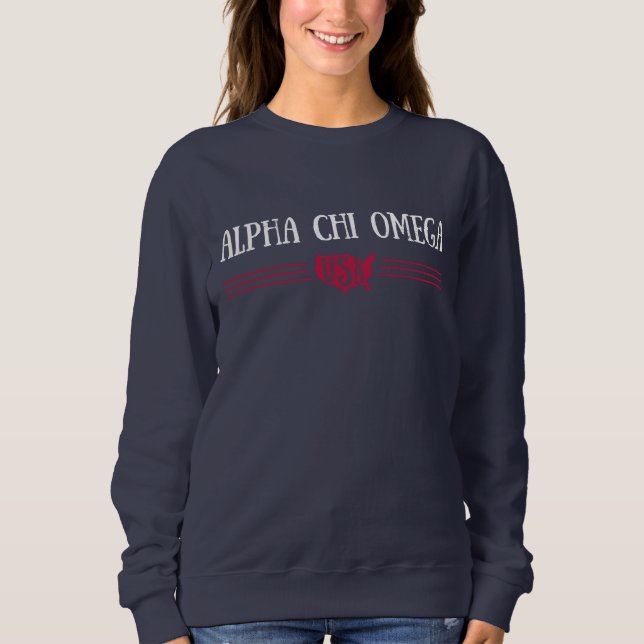 Sweatshirt Alpha Chi Omega - Etats-Unis (Devant)