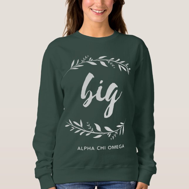 Sweatshirt Alpha guirlande d'Omega | de Chi grande (Devant)