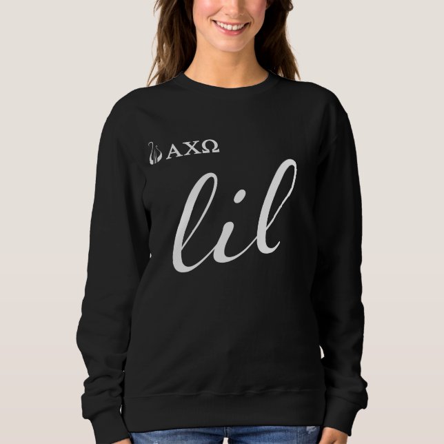 Sweatshirt Alpha manuscrit d'Omega | Lil de Chi (Devant)