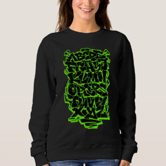 Sweatshirt Alphabet Graffiti Wildstyle Hip Hop Rue Urbain