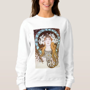 Sweatshirt Alphonse Mucha - Sarah Bernhardt