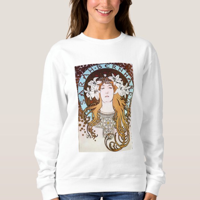 Sweatshirt Alphonse Mucha - Sarah Bernhardt (Devant)