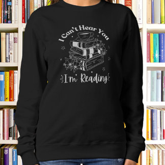 Sweatshirt Amateurs de livre et de café, je ne peux pas vous