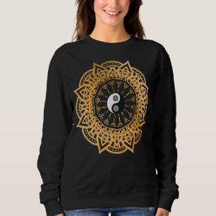 Sweatshirt Ambiance classique Lotus Fleur Mandala Yoga Médita