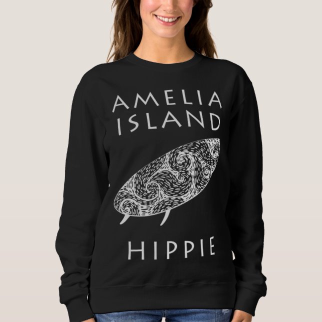 Sweatshirt Amelia Island Surf Hippie (Devant)