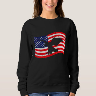 Sweatshirt America Eagle Drapeau Usa 4 juillet Liberté 1