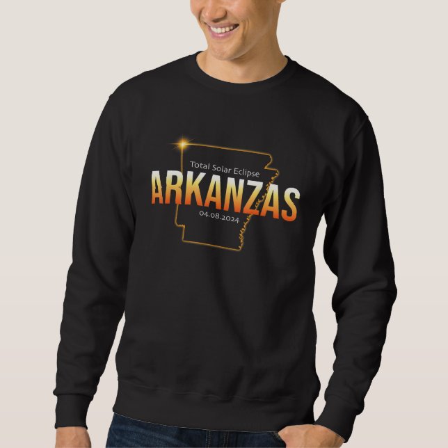 Sweatshirt America Eclipse 2024 Shirt Arkanzas Total Solar Ec (Devant)