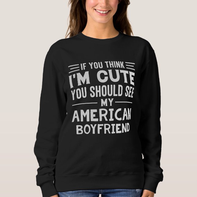 Sweatshirt American Boyfriend Romantic Valentine's Day 2023 f (Devant)