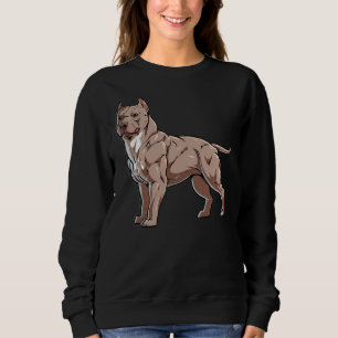 Sweatshirt American Bully Illustration American Pit Bull Terr
