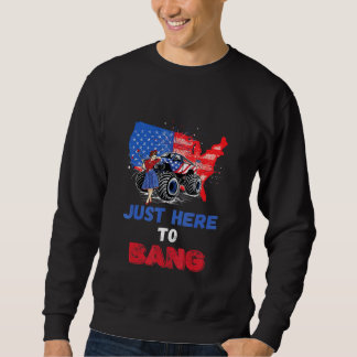 Sweatshirt American Country Monster Camion Girl Juste ici pou