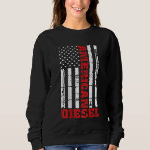 Sweatshirt American Diesel Flag Truck Turbo Brothers