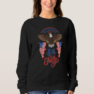 Sweatshirt American Eagle Usa America Drapeau et feux d'artif