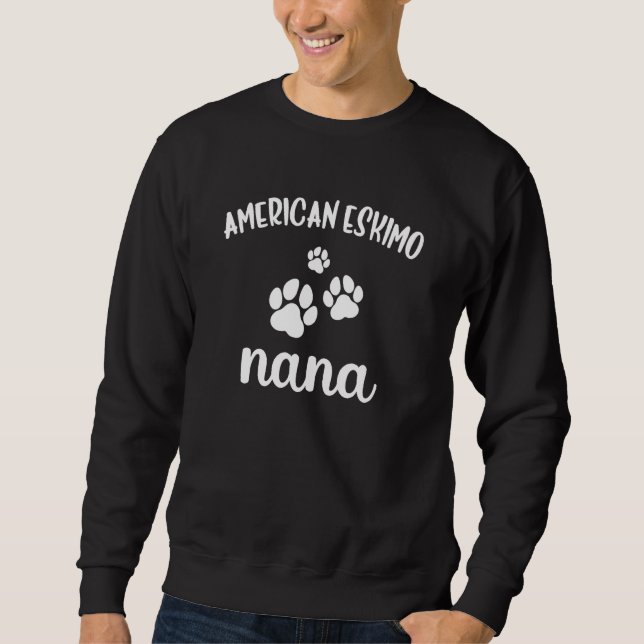 Sweatshirt American Eskimo Nana Cute Dog German Spitz (Devant)