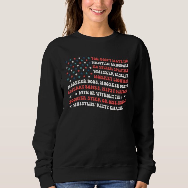Sweatshirt American Flag 4th Of July Tee USA 4th of July Tee (Devant)