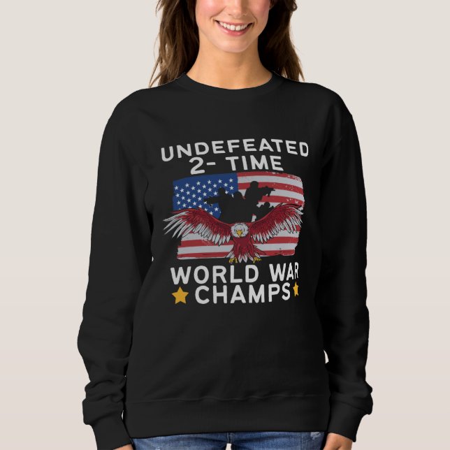 Sweatshirt American Flag Eagle World Champs (Devant)