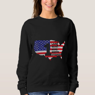Sweatshirt American Flag Joyeux fête de l'indépendance des Et