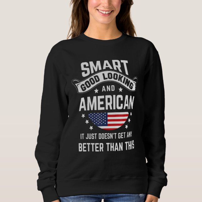 Sweatshirt American Flag Native Pride  USA American Roots (Devant)