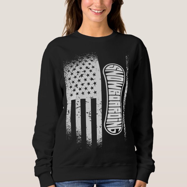 Sweatshirt American Flag Snowboarding (Devant)