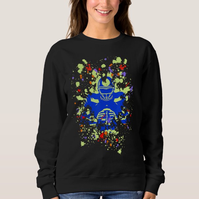 Sweatshirt American Football Player Coach Amateurs de jeu Pai (Devant)