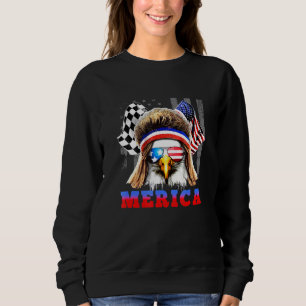 Sweatshirt American Patriotic Bald Eagle Merica