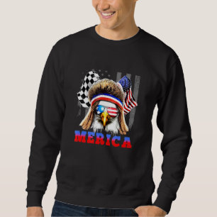 Sweatshirt American Patriotic Bald Eagle Merica