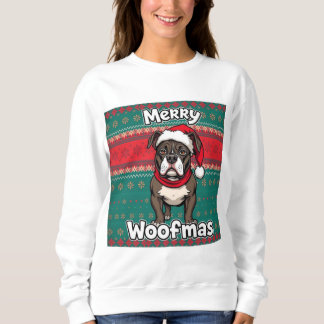 Sweatshirt American Pitbull Merry Woofmas