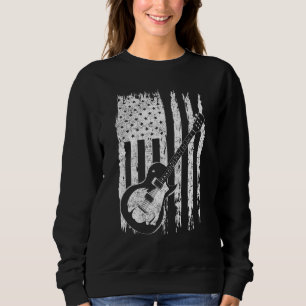 Sweatshirt American Pride 4 juillet Guitariste Us Flag Elect