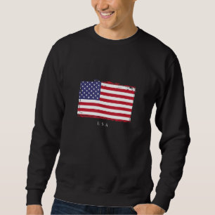 Sweatshirt Amérique Drapeau États-Unis Football américain Amé