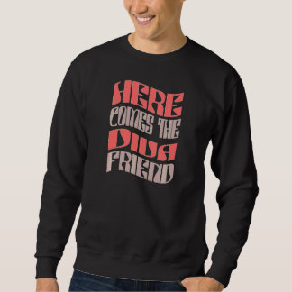 Sweatshirt Amie de femmes Diva Rétro Épouse Correspondante Pa
