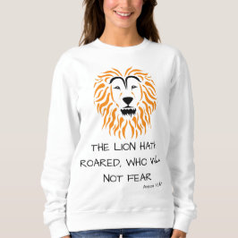 Sweatshirt Amos 3:8 KJV Bible Scripture Verse Femmes