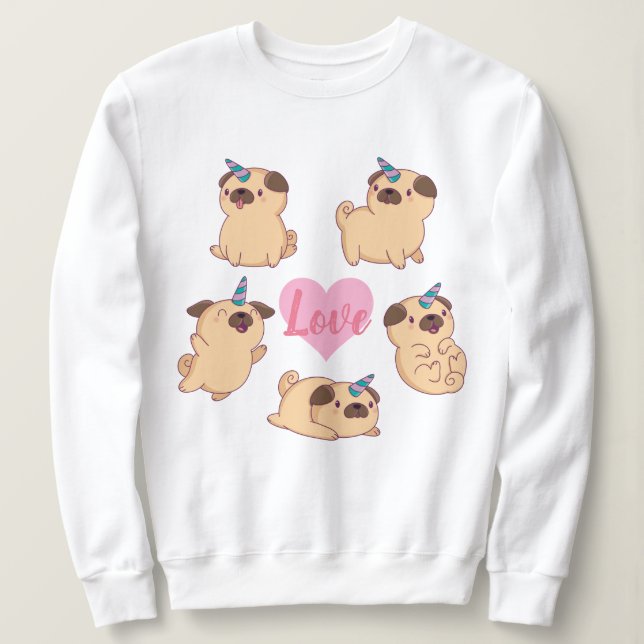Sweatshirt Amour carlin (Design devant)