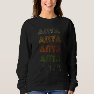 Sweatshirt Amour Coeur Anya GrungeStyle Vintage Anya Noire