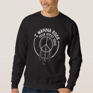 Sweatshirt Amour Fleur Paix Sunshine Femmes Aimer Soul Tzigan
