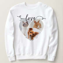Amour, Personnalisé En Forme De Coeur 3 Animaux De